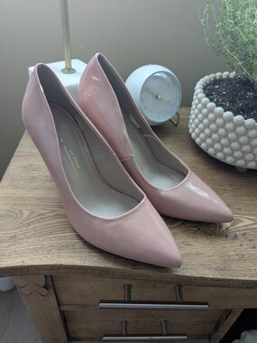 Dorothy Perkins Blush Patent Pointed-Toe Pumps